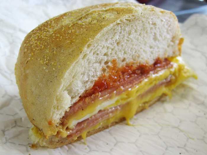 NEW JERSEY: Stop by any Garden State diner and try the signature Jersey breakfast sandwich. It