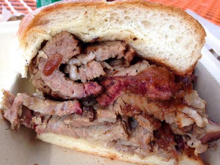 TEXAS: Barbecue brisket is the national dish of Texas, so try yours on some hardy, home-made bread with or without onions and bell peppers.