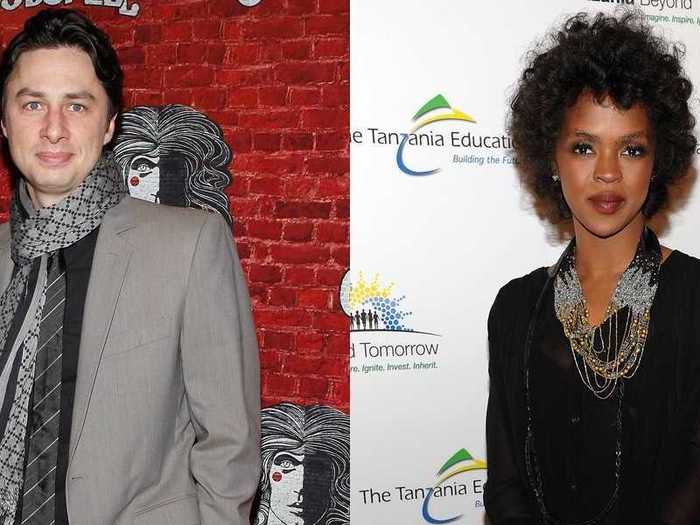 Lauryn Hill and Zach Braff lived in the same New Jersey neighborhood.