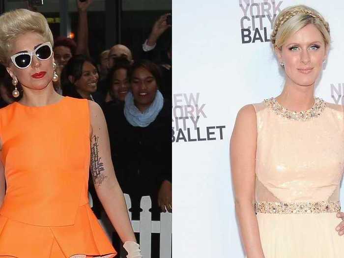 Nicky Hilton and Lady Gaga attended the same all-girls school in NYC.