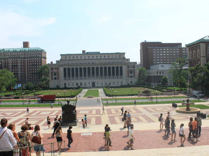 Outside of Low, you can see why Columbia can call itself a campus inside of a city.