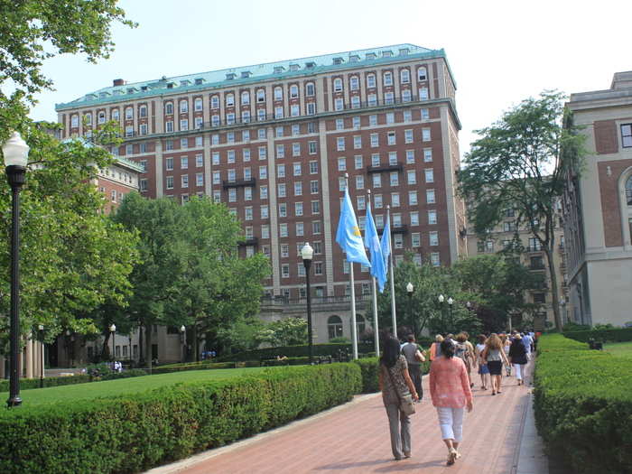 We crossed over the quad and made our way to the south part of campus, which hosts Columbia