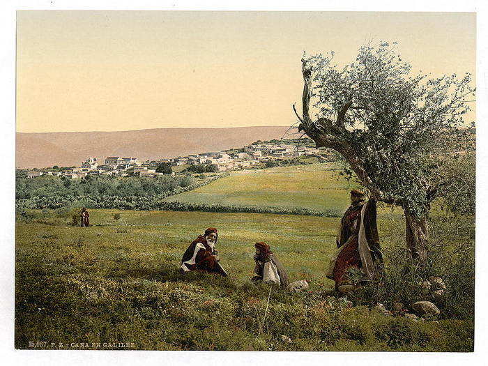 A relaxing afternoon in the fields by Cana of Galilee.