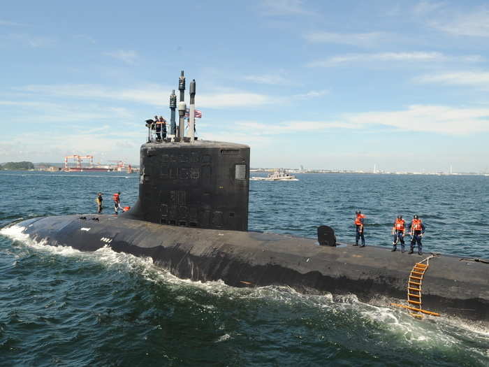 Virginia-class submarines carry a crew of about 130 sailors ...