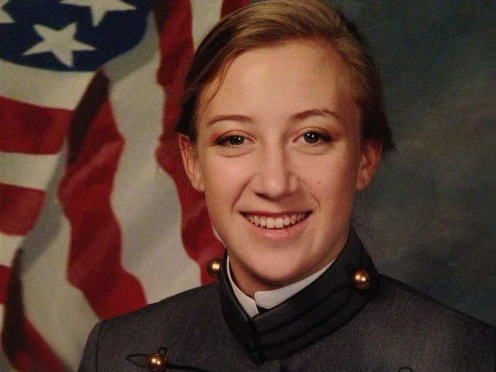 Alexandra Deets was named Best New Cadet of her training company and performs daring stunts as a member of the Parachute Team.