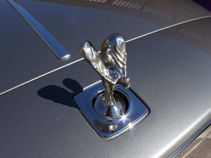 To prevent theft, the Spirit of Ecstasy can retract into the hood of the car.