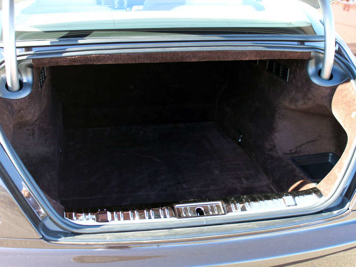 Lots of room in the trunk, especially for a coupe. It measures 16.6 cubic feet.