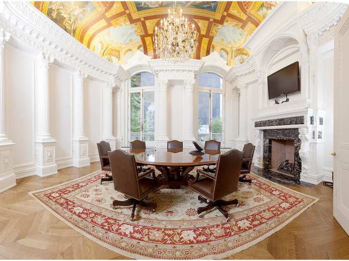 Round-table conference room