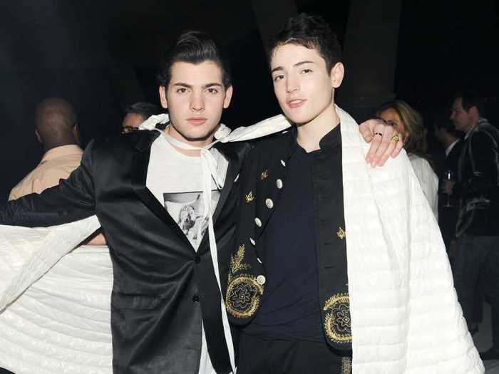 Peter II and Harry Brant, sons of American industrialist and businessman Peter M. Brant