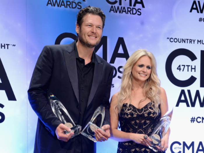 BEST: First couple of country Blake Shelton and Miranda Lambert looked good and won big. He took home Album of the Year and Male Vocalist of the Year, while she won Female Vocalist of the Year.