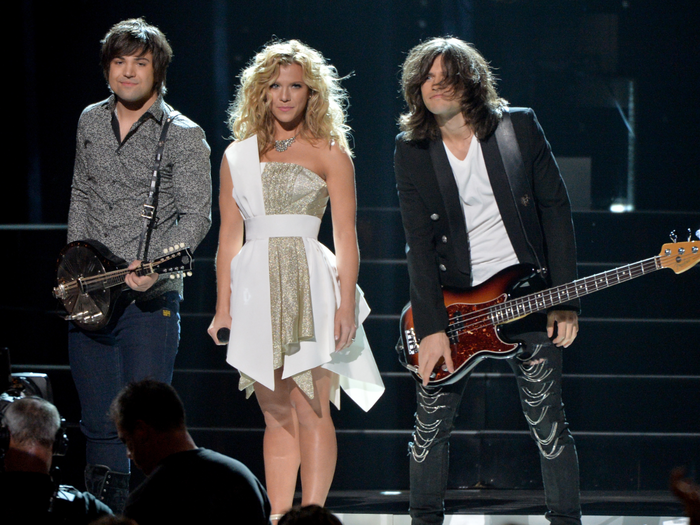 WORST: The Band Perry should have used the scissors on their hair instead of her dress.