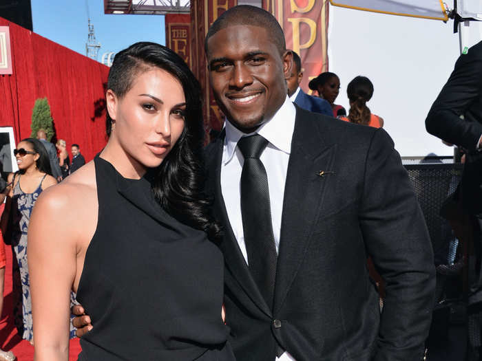 Reggie Bush (#27) is dating model Lilit Avagyan.