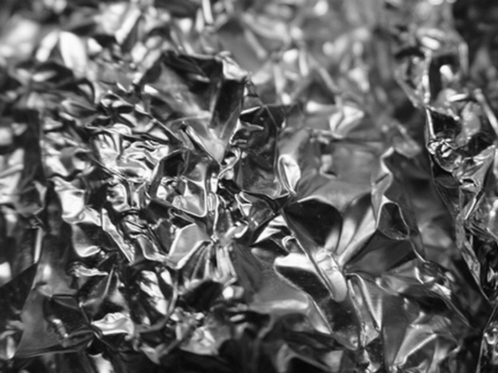 Aluminum foil doubles as dryer sheets