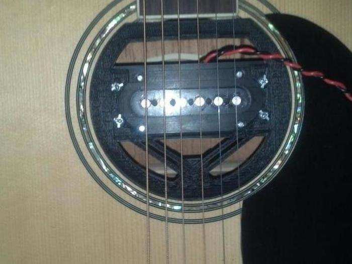 For the musicians, you can make a pickup holder for acoustic guitars.