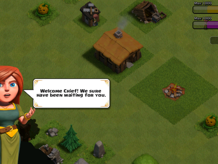 Clash of Clans is a strategy game where players must build and protect their respective villages.