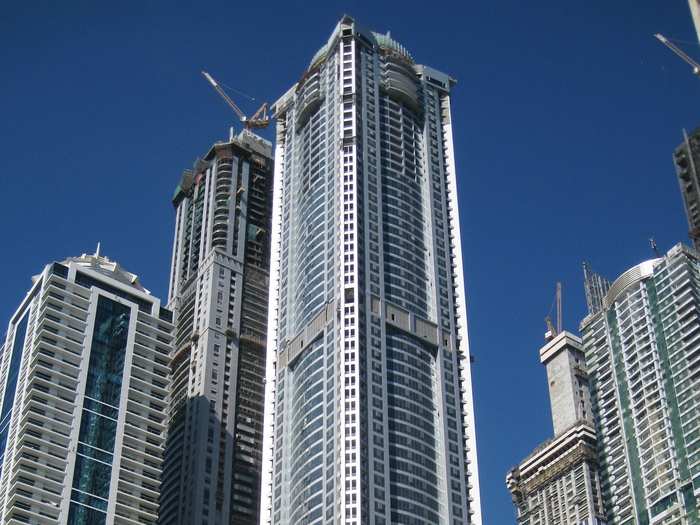 #4 THE TORCH: Also in Dubai and standing at 337 meters (1,105 feet) tall, the Torch has 658 apartment units and several swimming pools.