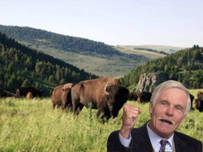 #2 Ted Turner owns 2 million+ acres.