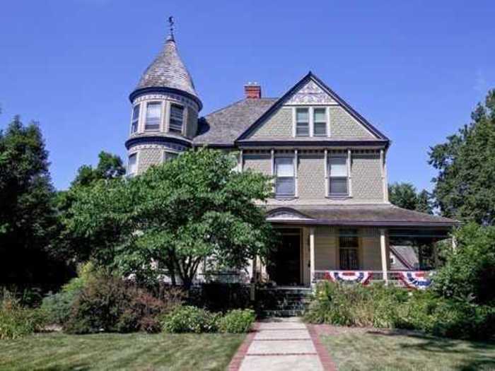 This house comes complete with its own turret.