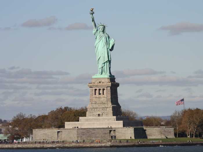 Ride the ferry out to the Statue of Liberty and Ellis Island, which actually fall in Jersey waters.