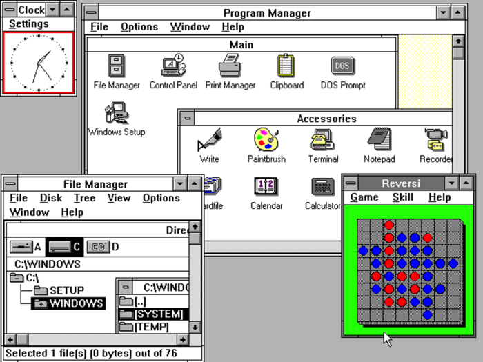 Windows 3.0 was released in May 1990. It was the first really successful version of the operating system. 3.0 was built around a number of technical improvements including better memory management and the ability to run MS-DOS programs in their own windows.