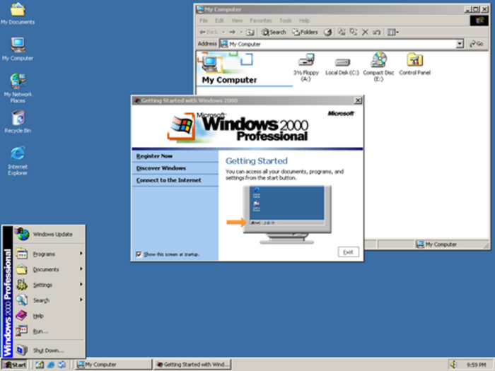 When Microsoft released Windows 2000 in February 2000, the company marketed it as a secure, professional desktop operating system. While blazing fast for the time, 2000 turned out to actually be a security nightmare, requiring fixes from the company nearly every month until support was dropped in 2010.