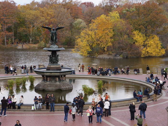 Bethesda Fountain is marvelous. Designed in 1868, it is now one of the most famous fountains in the world.