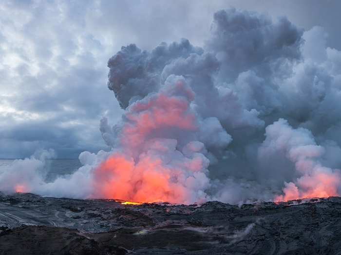 Kilauea is the most active volcano in Hawaii.