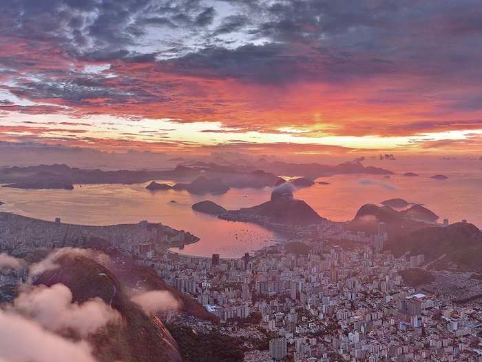 This is Rio de Janiero, Brazil. Many of the members of AirPano have abandoned their jobs to travel and photograph the world full-time.