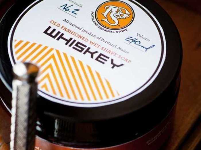 Whiskey "shaving soap"