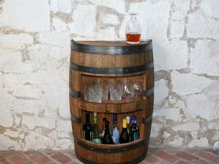 Whiskey Cask Cabinet