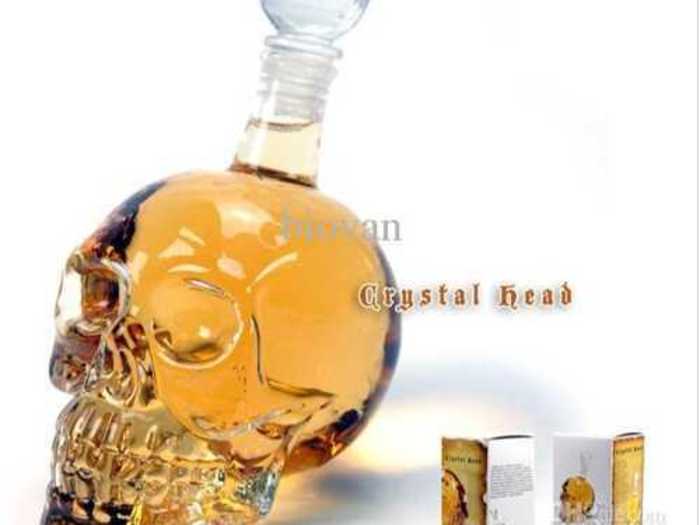 Crystal Skull Head decanter