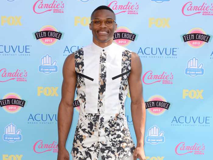 Now check out the crazy outfits worn by Russell Westbrook