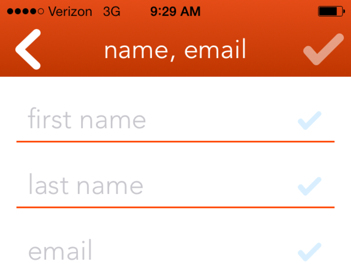 The next step is to write down your screen name and email to chat.