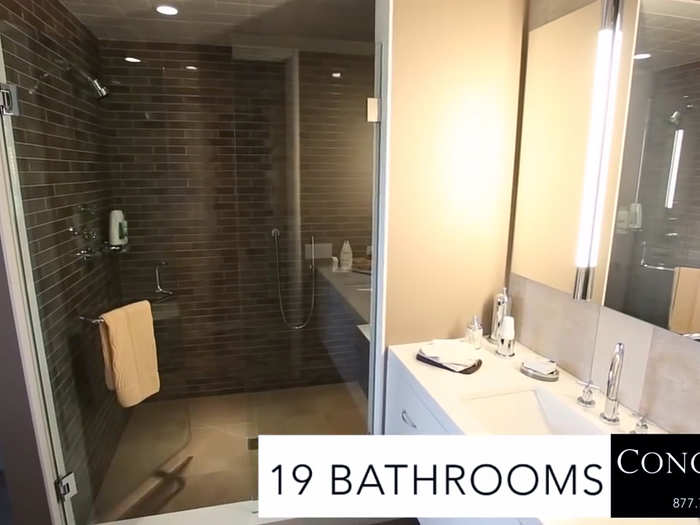 And 19 bathrooms.