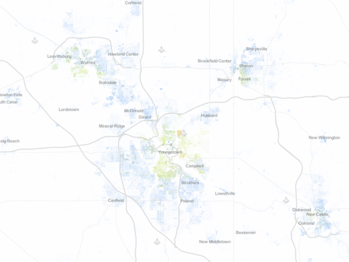 17. Youngstown-Warren-Boardman, Ohio-Pennsylvania