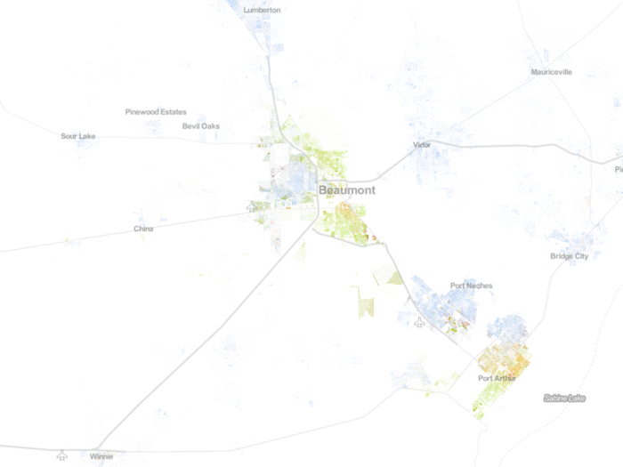 12. Beaumont-Port Arthur, Texas