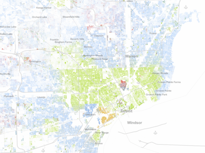 2. Detroit-Warren-Livonia, Michigan