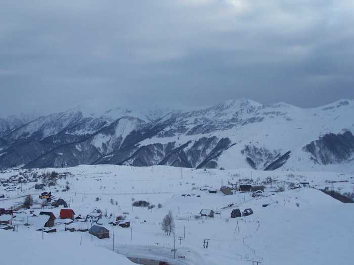 GUDAURI, GEORGIA: This young resort offers 7,400 acres of skiable terrain accessible by lift or by helicopter.