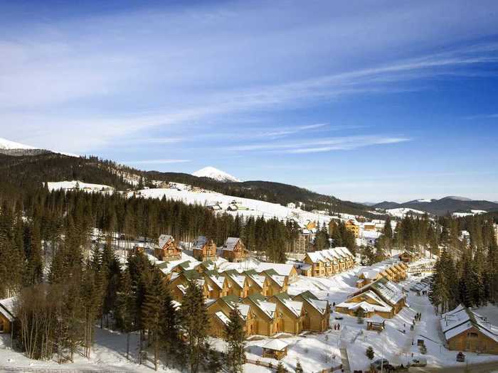 BUKOVEL, UKRAINE: This rapidly growing resort boasts plenty of untouched terrain and hot springs for non-skiers.