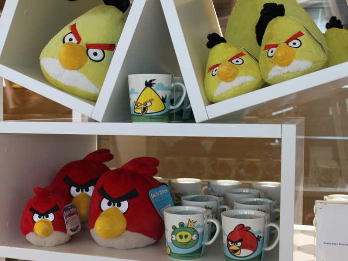 Small Angry Birds...Even some mugs.