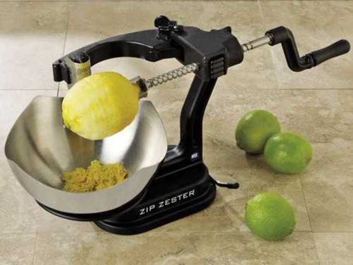 Zest fruits and vegetables ten times faster with the Zip Zester.