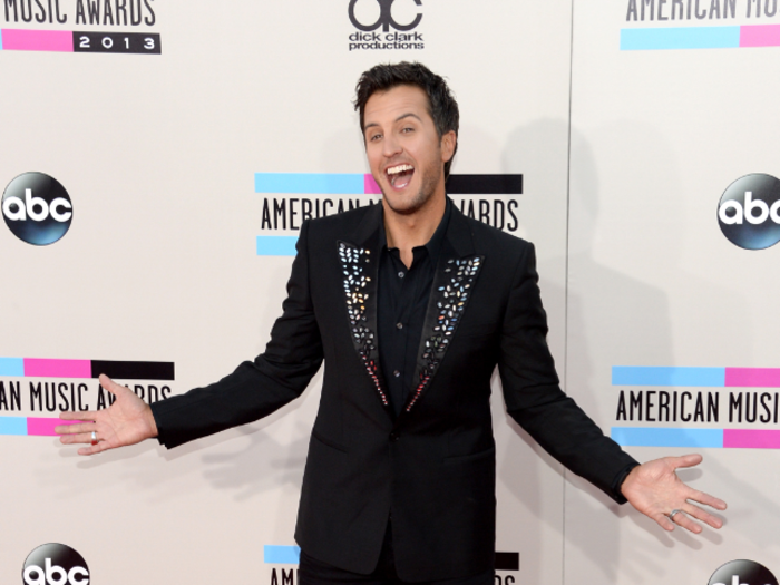 Country singer Luke Bryan, who performed during the show and won Best Country Male Artist, wasn