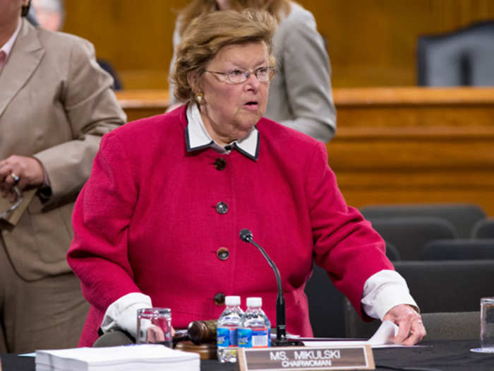 Sen. Barbara Mikulski (D-Md.) has kept the shoulder pad industry in business for more than a decade.