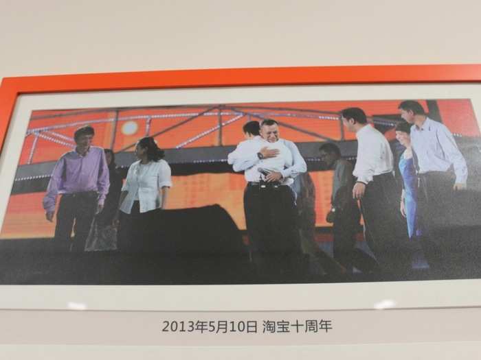 This is a photo from when Jack Ma stepped down from the CEO job earlier this year.