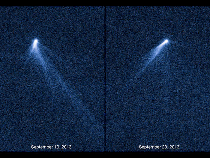 Astronomers spotted an asteroid in September with comet-like tails, something they