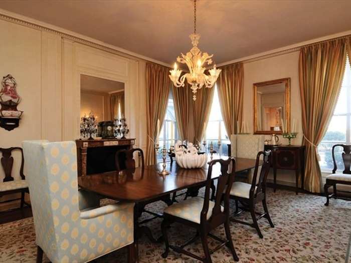 And enjoy dinner in this more formal dining room.
