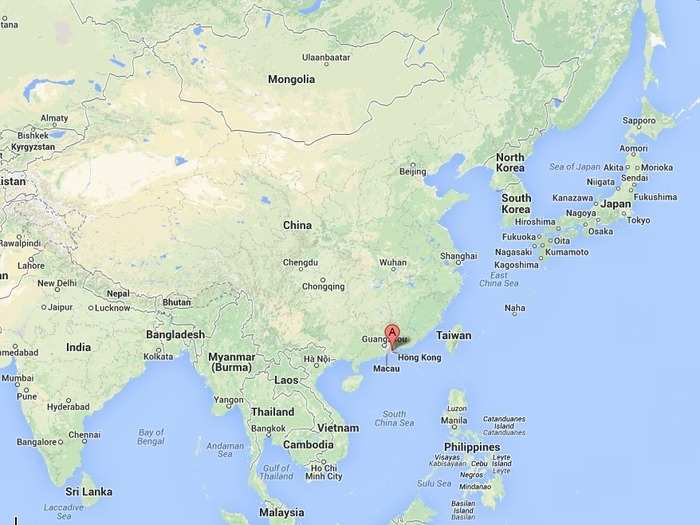 Shenzhen is on the southeast of China, very close to Hong Kong and Macau