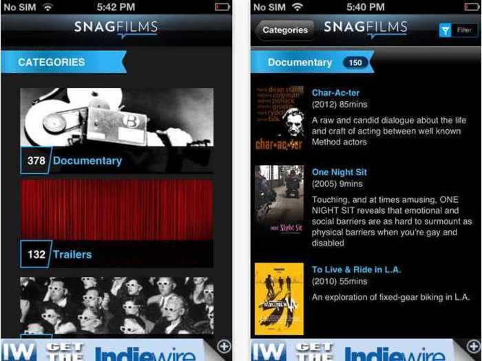 Snagfilms is perfect for movie buffs who want to stream something more eclectic.