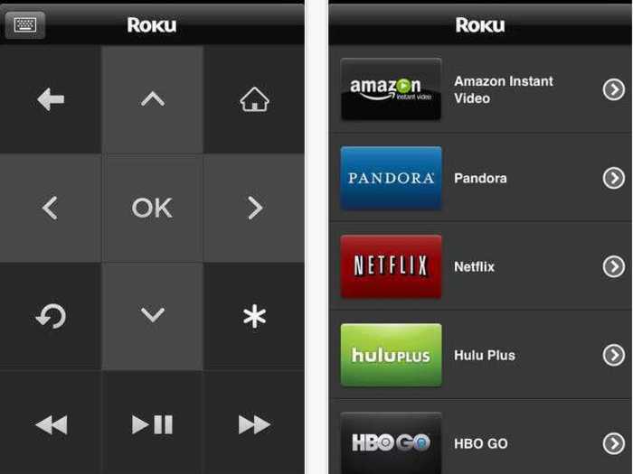 Roku turns your iOS or Android device into a streaming control center.