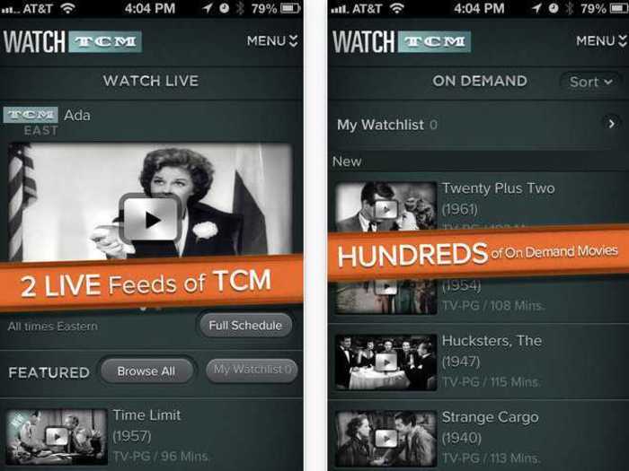 Watch TCM is a new streaming app for fans of classic flicks.